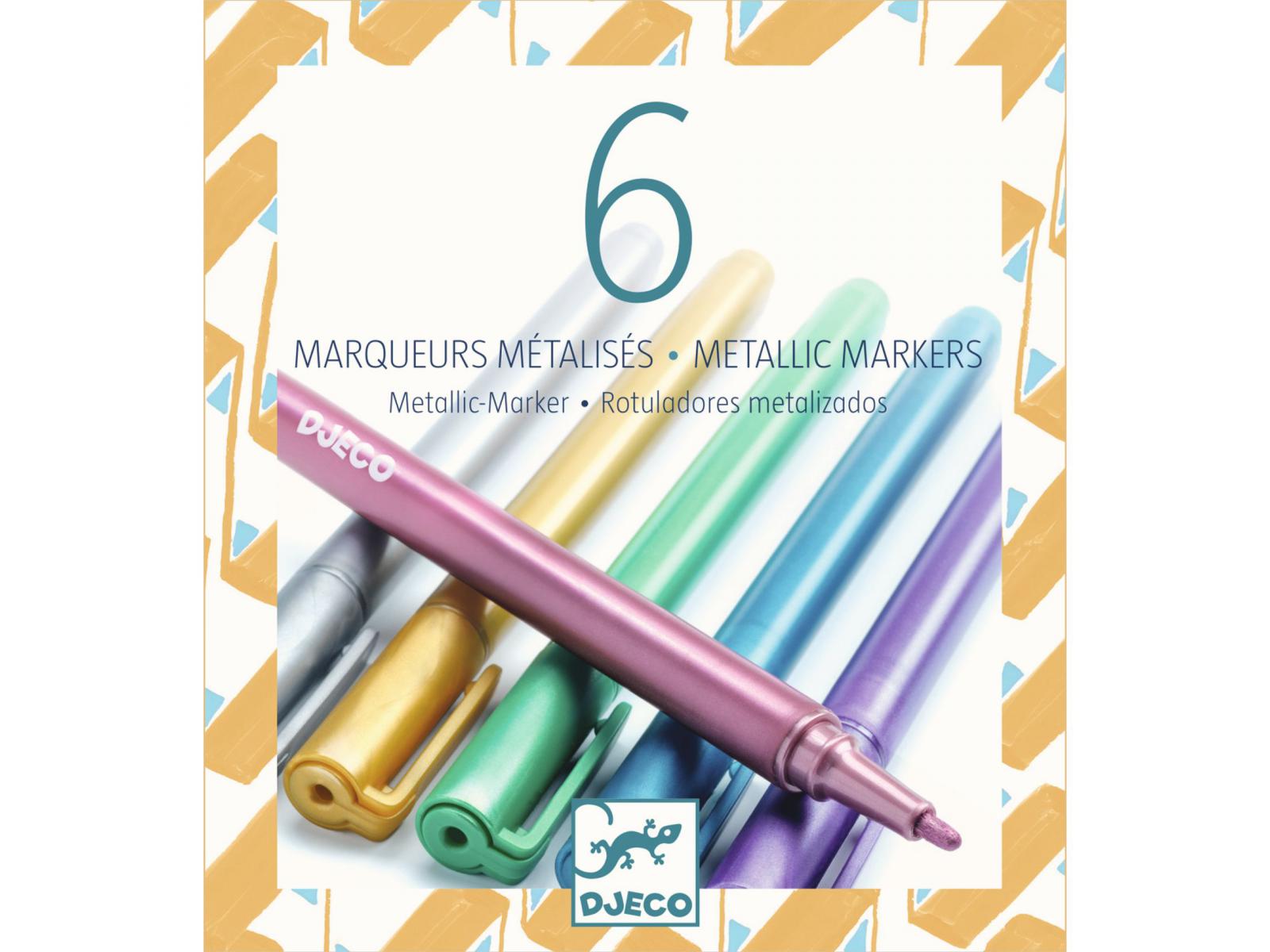 Djeco - 6 Metal Markers