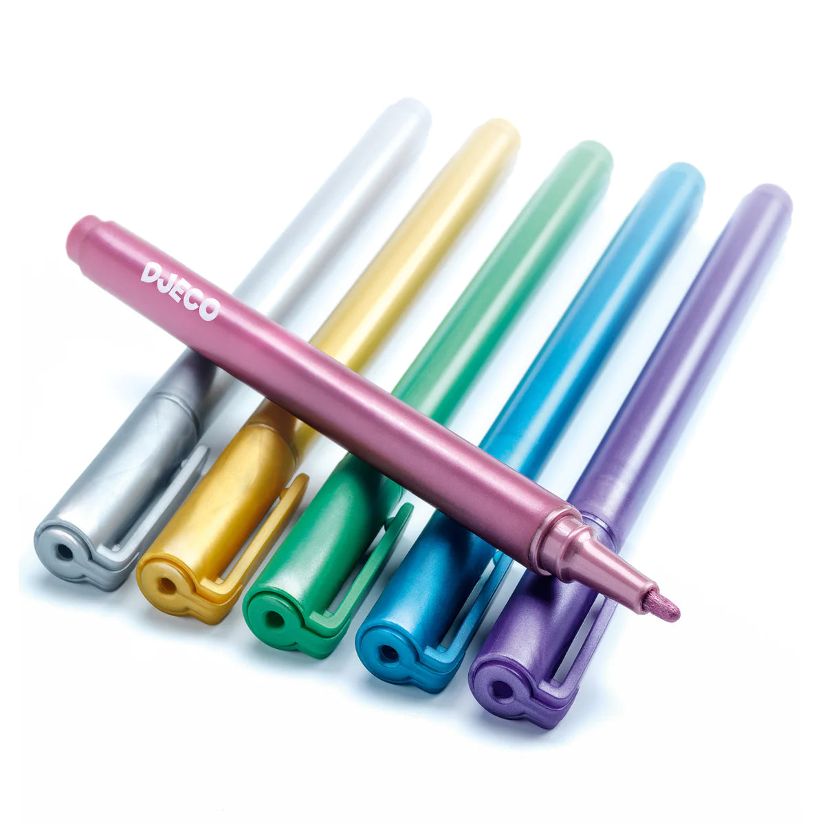 Djeco - 6 Marqueurs Metalliques
