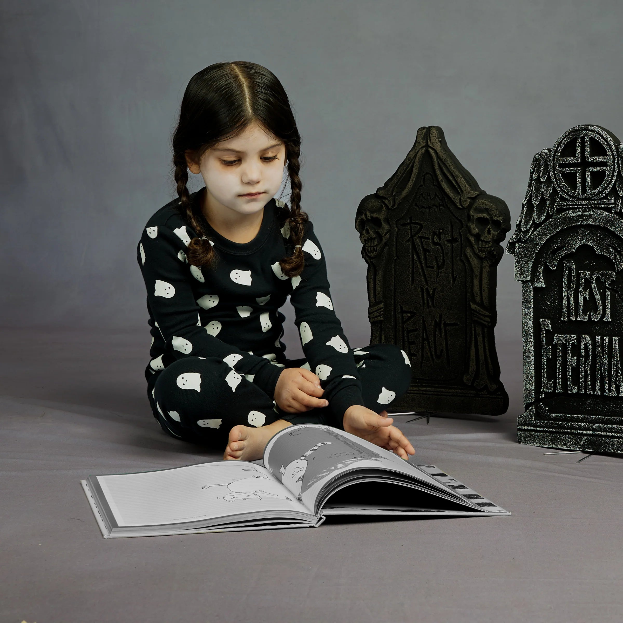 Petit Lem - Phosphorescent Ghost Pyjama Set