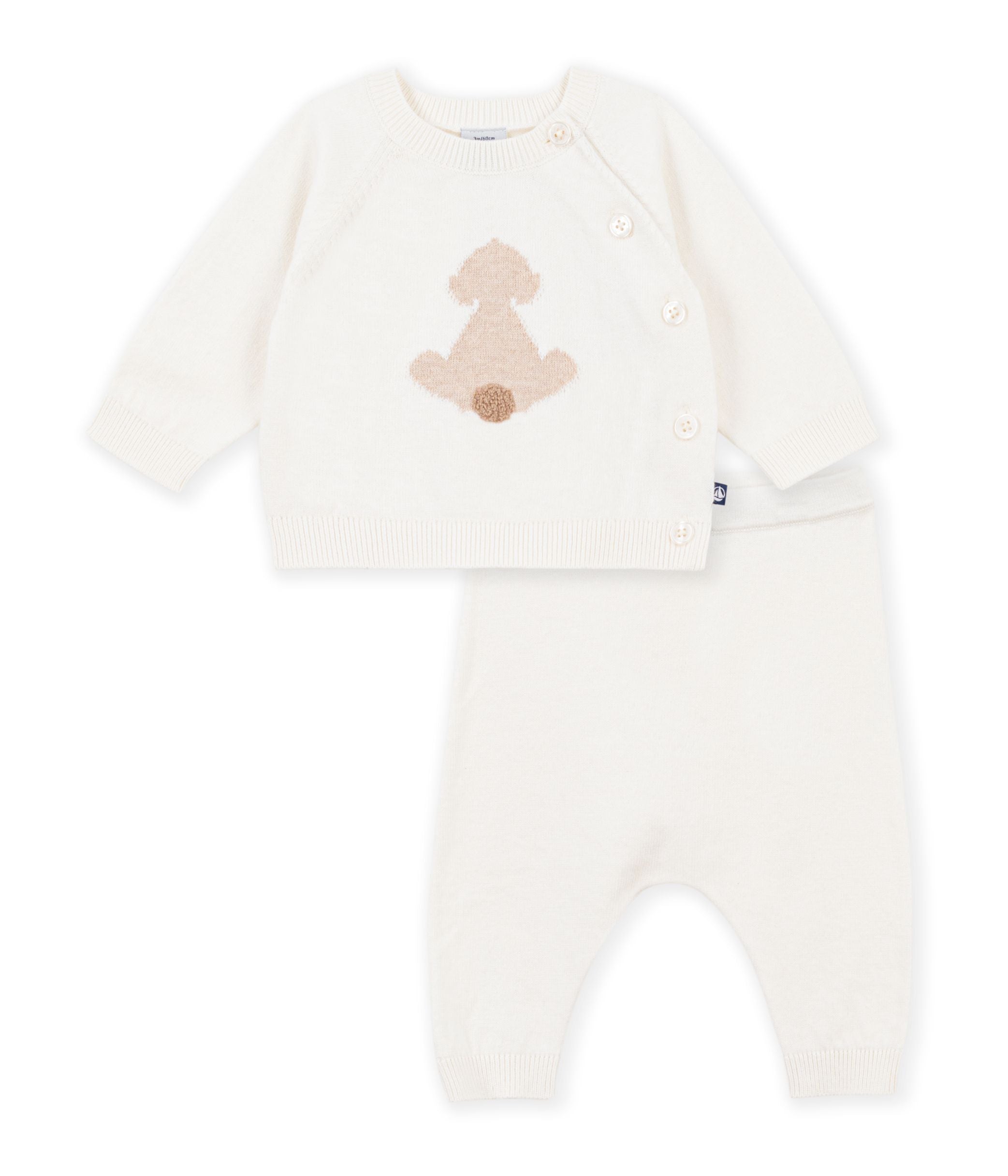 Petit Bateau - Baby's knitted patterned set