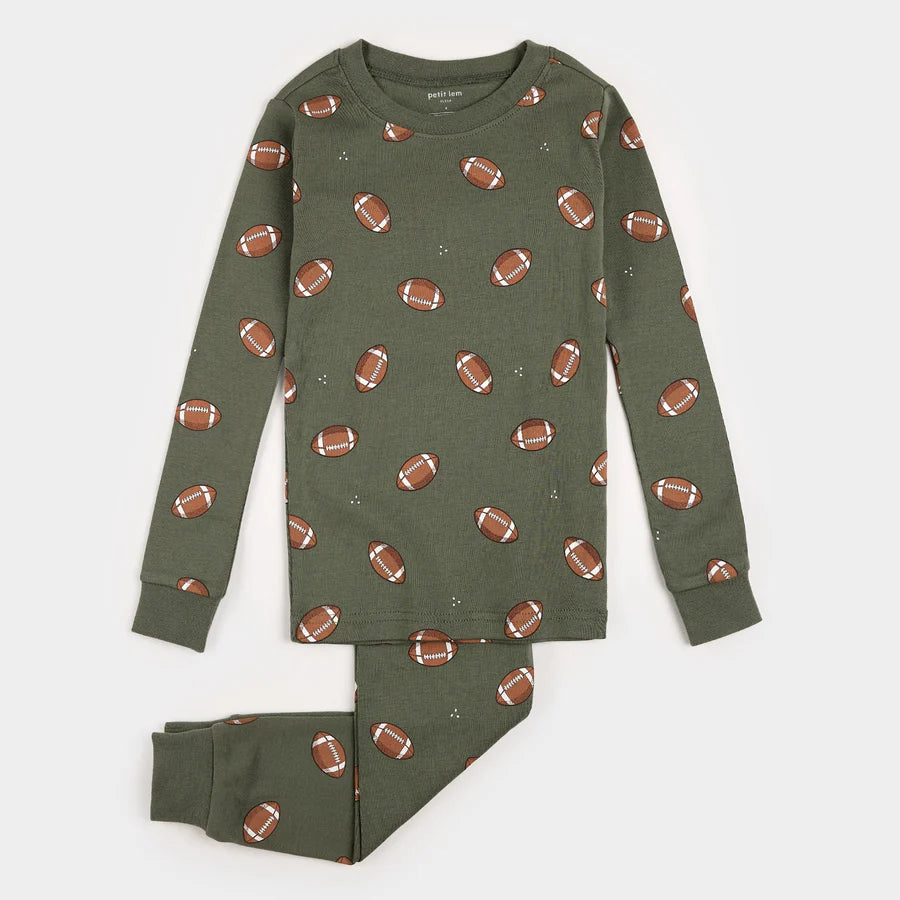 Small Lem Ens. Football pajamas