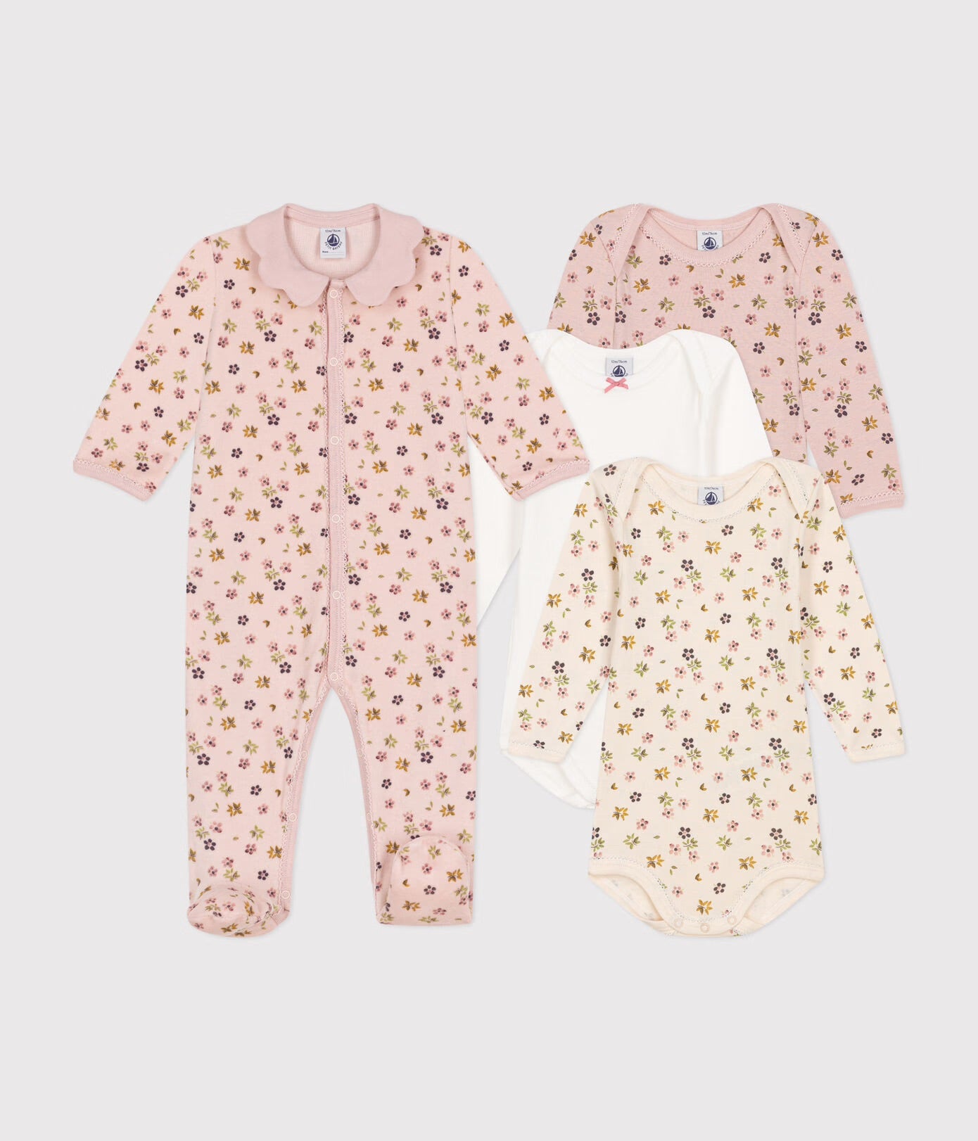 Petit Bateau - Ensemble Pyjama Dors Bien et 3 Cache-couches