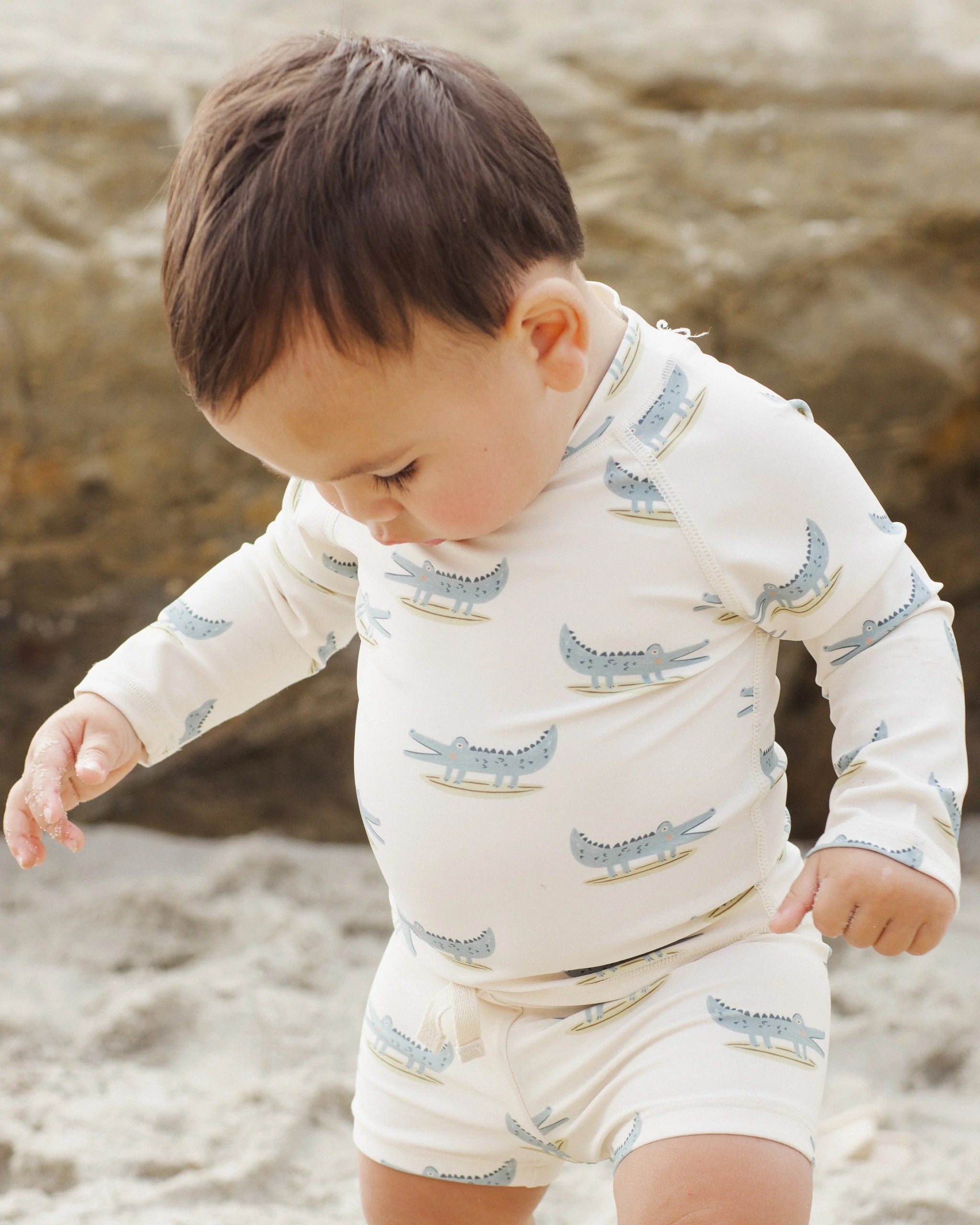 Rylee + Cru - Ensemble Rashguard pour garçons Alligators