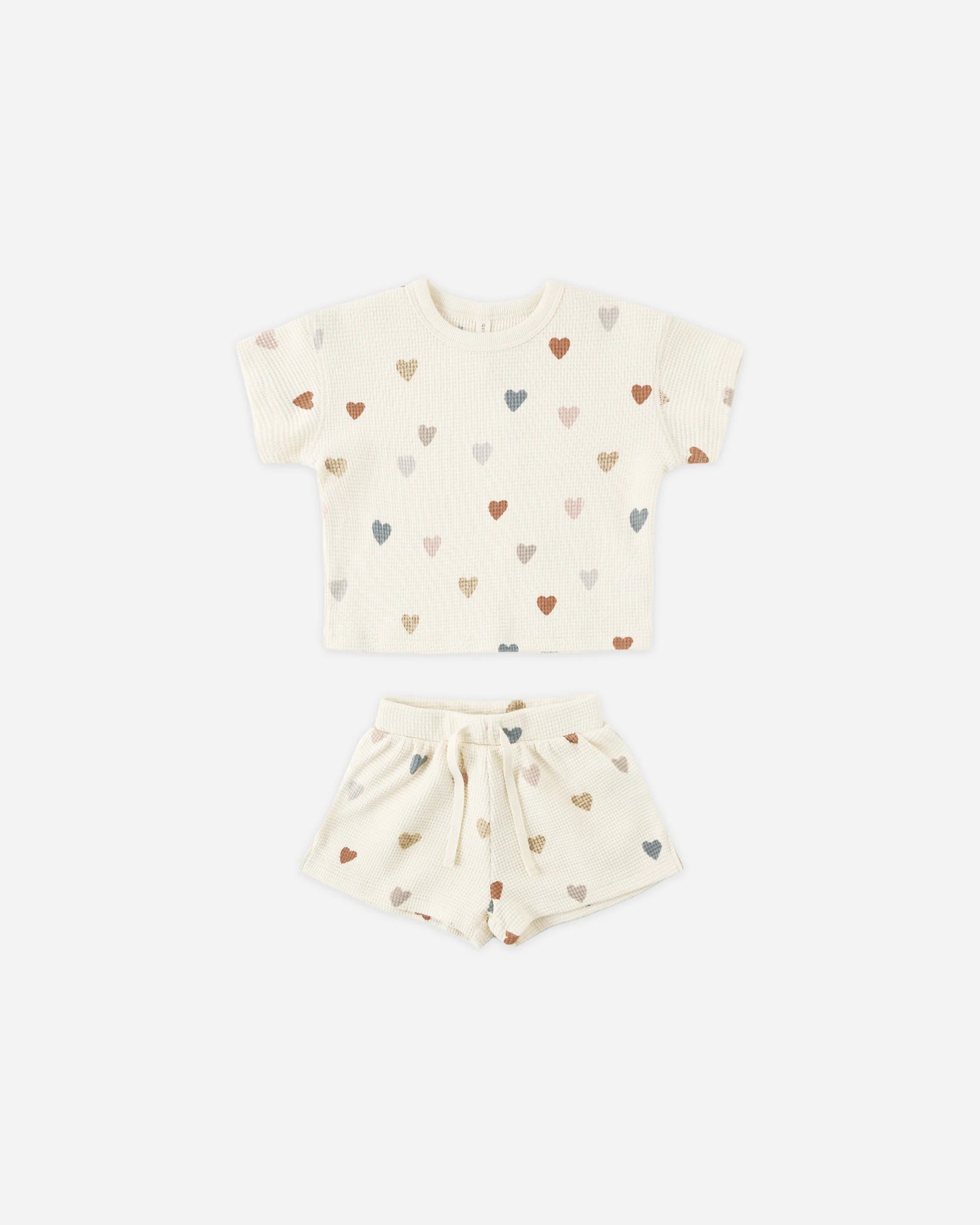 Quincy Mae - Waffle Tee + Short Set