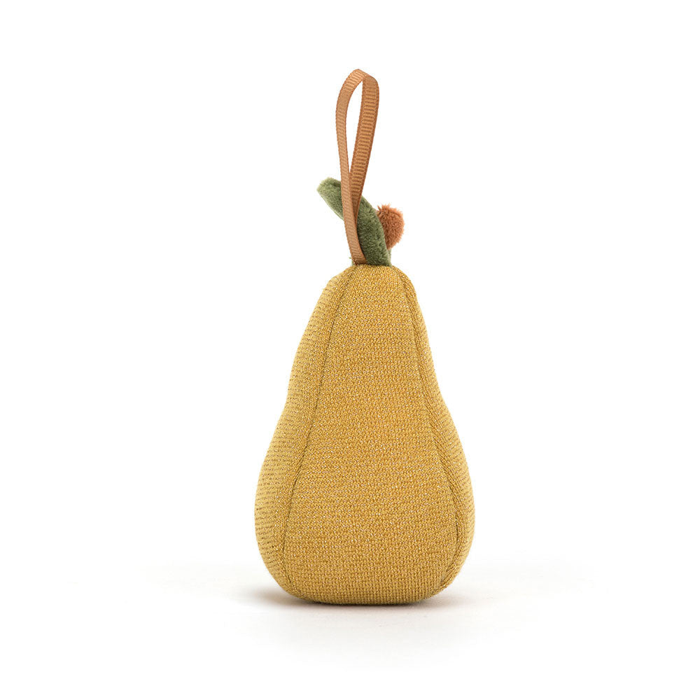 Jellycat - Festive Folly Pear Ornament