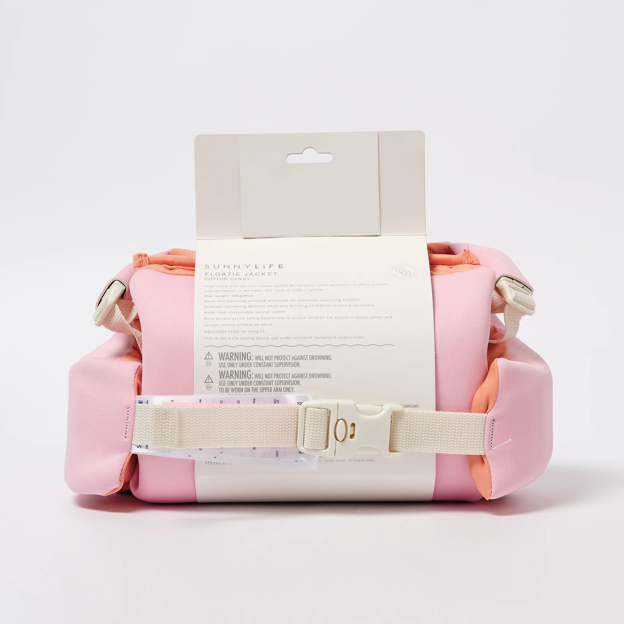 Sunnylife - Swimming Belt with Armbands 3-6 Cotton Candy