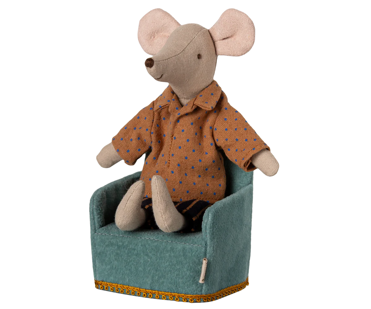 Maileg - Chaise pliante, Souris - Menthe