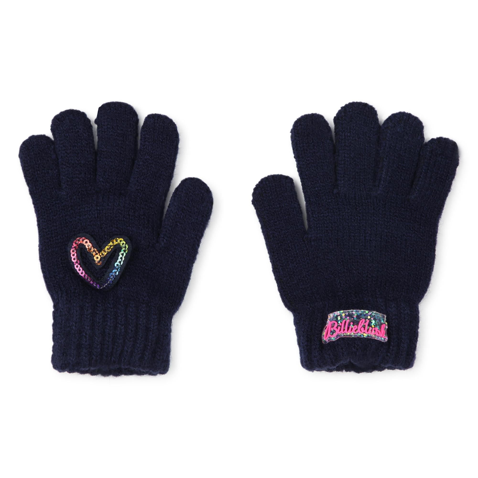 Billieblush - Gants Coeur Paillettes