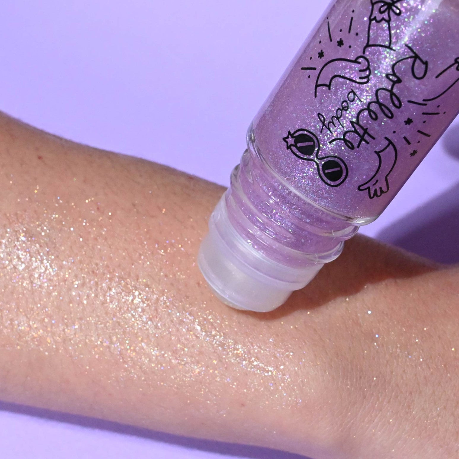 Nailmatic - Gel Corps Pailleté Cerise