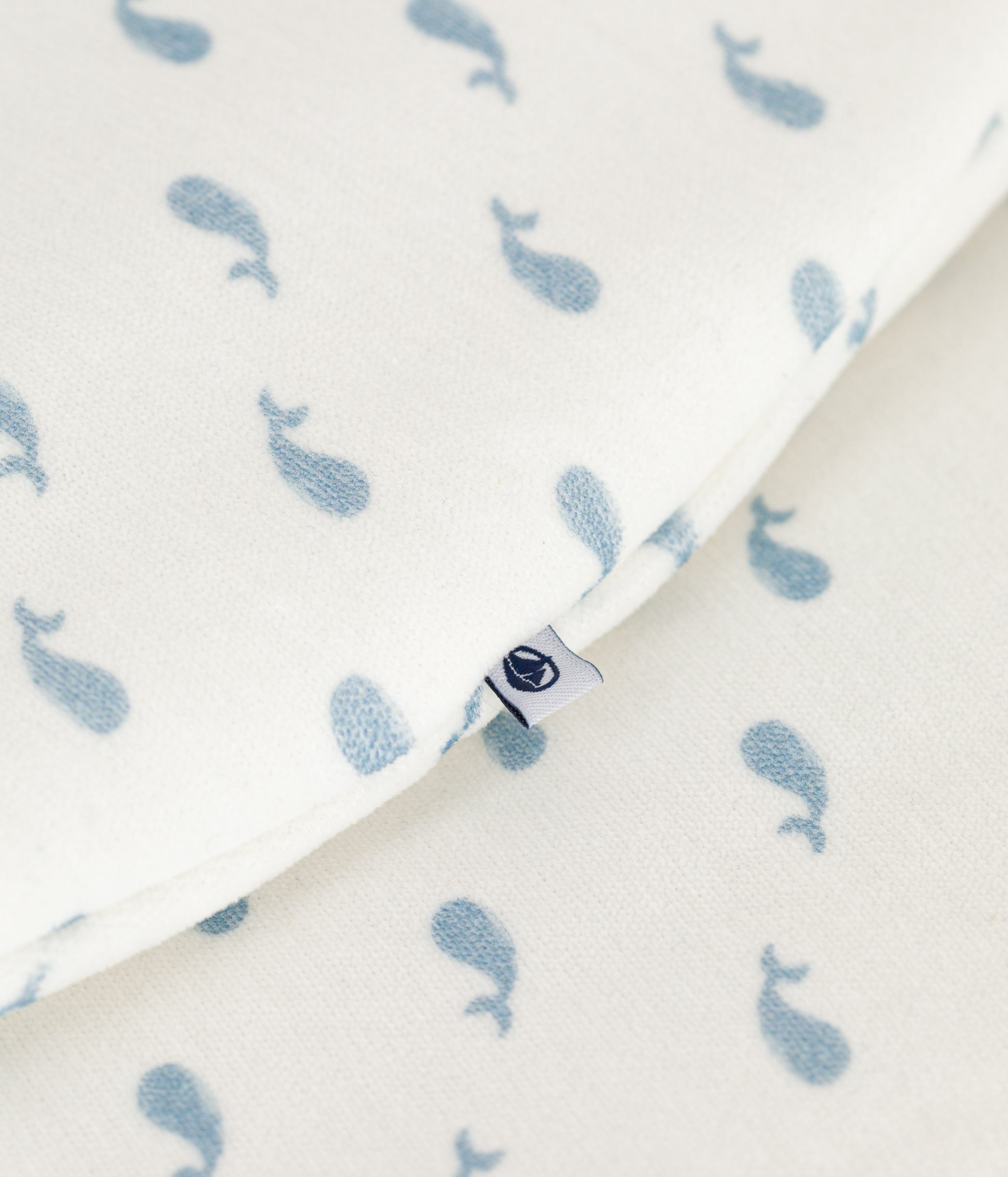 Petit Bateau - Babies' 3 TOG whale-print corduroy sleeping bag