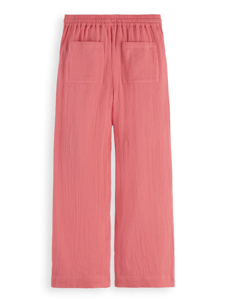 Scotch & Soda - Pantalon Large en Coton Froissé