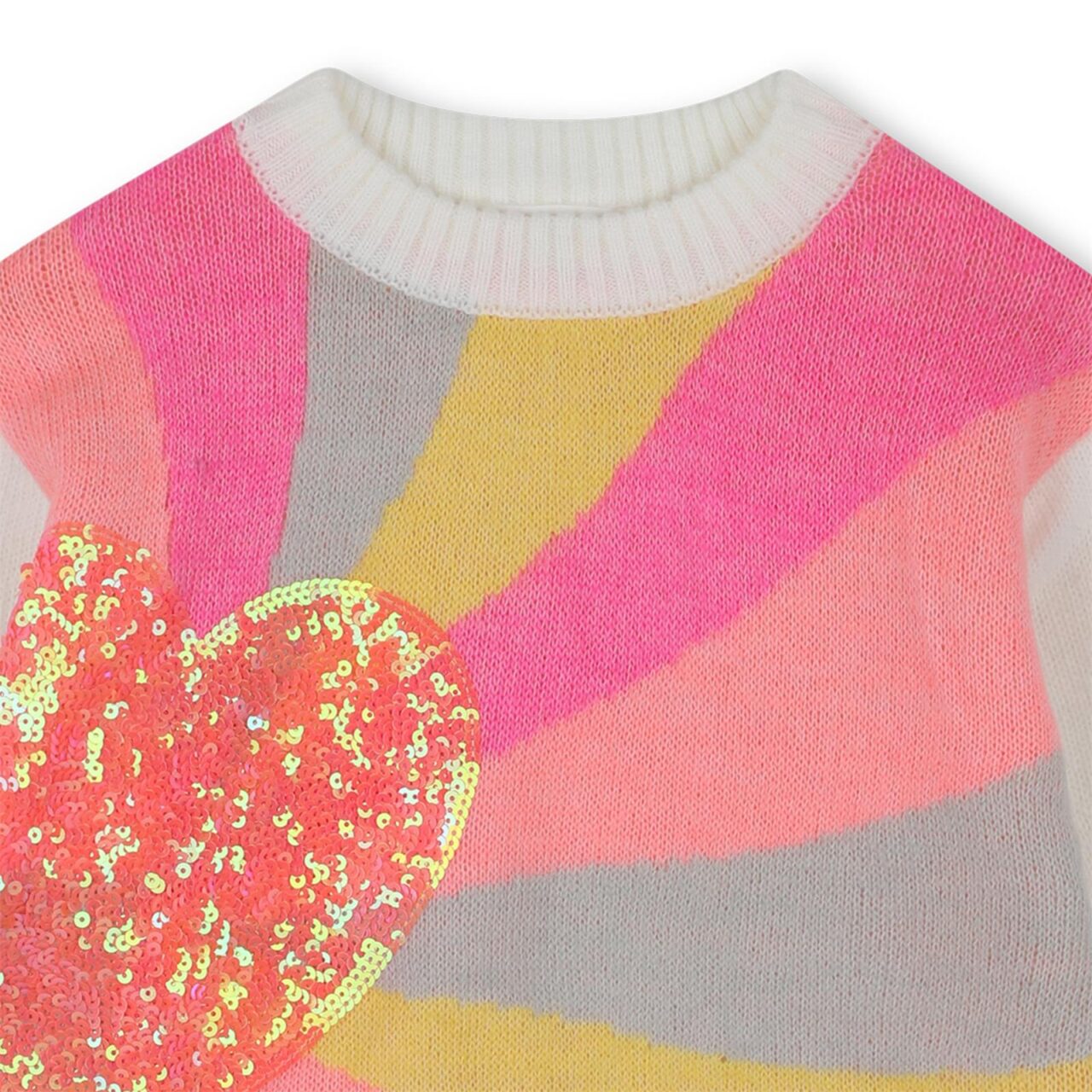 Billieblush - Pull Coeur Arc-en-ciel