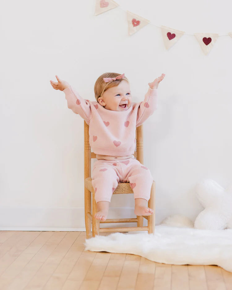 Quincy Mae - Heart sweater