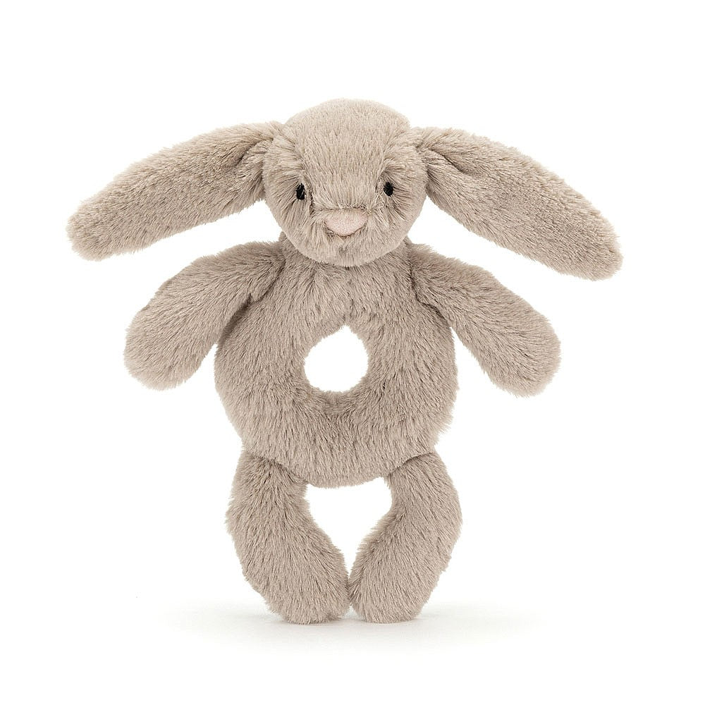 Jellycat - Hochet Lapin Beige Bashful