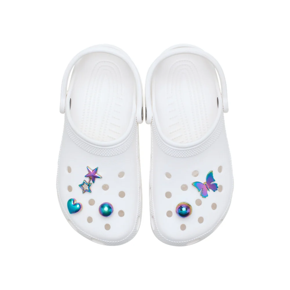 Crocs - Ensemble de 5 breloques Iridescent Meta