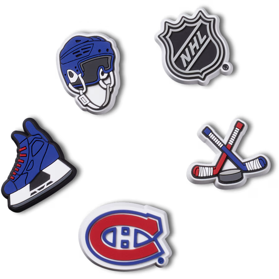 Crocs - Ensemble de 5 breloques NHL Canadiens Montréal