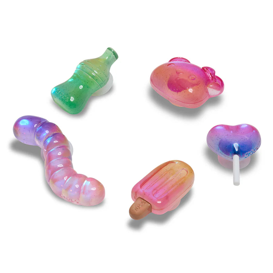 Crocs - Ensemble de 5 breloques Jelly Candy