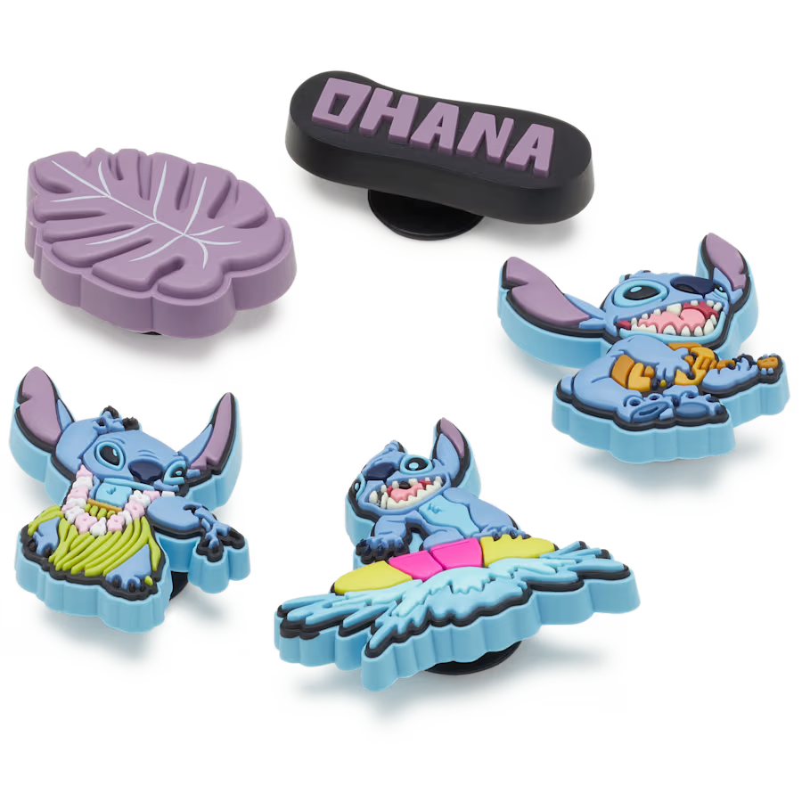 Crocs - Ensemble de 5 breloques tropicales Stitch