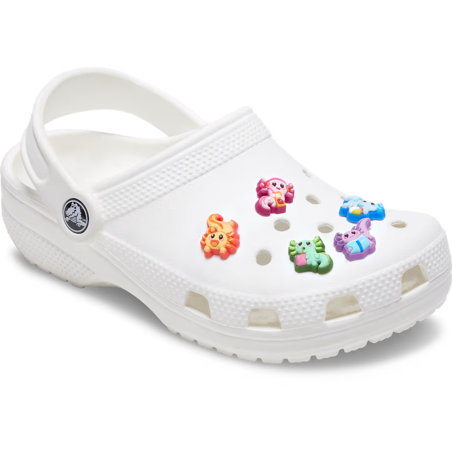 Crocs - Ensemble de 5 breloques Tiny Axolotls