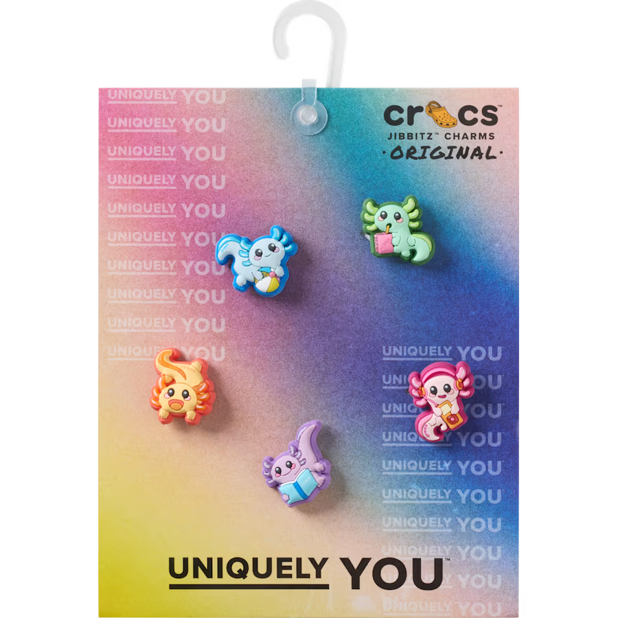 Crocs - Ensemble de 5 breloques Tiny Axolotls