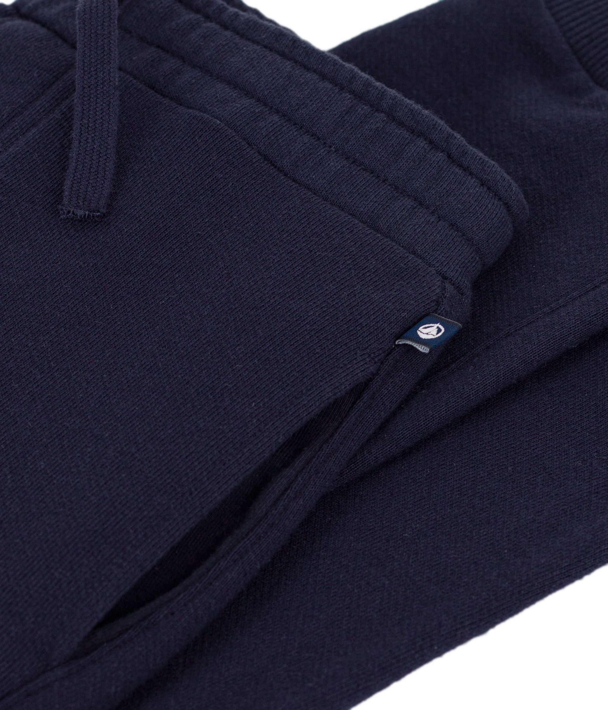 Petit Bateau - Plain cotton jogging pants for children