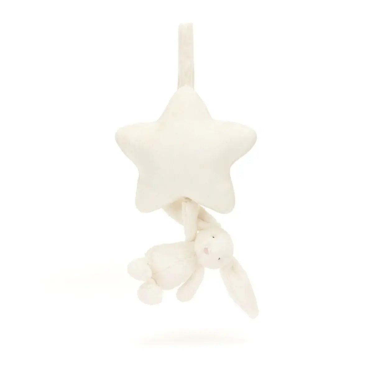 Jellycat - Jouet Musical à Tirer, Lapin Crème