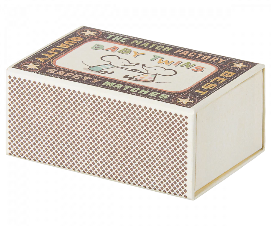 Maileg - Twin baby mice in a matchbox