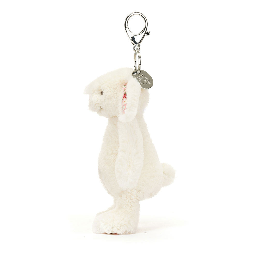 Jellycat - Breloque Lapin Crème Blossom Berry