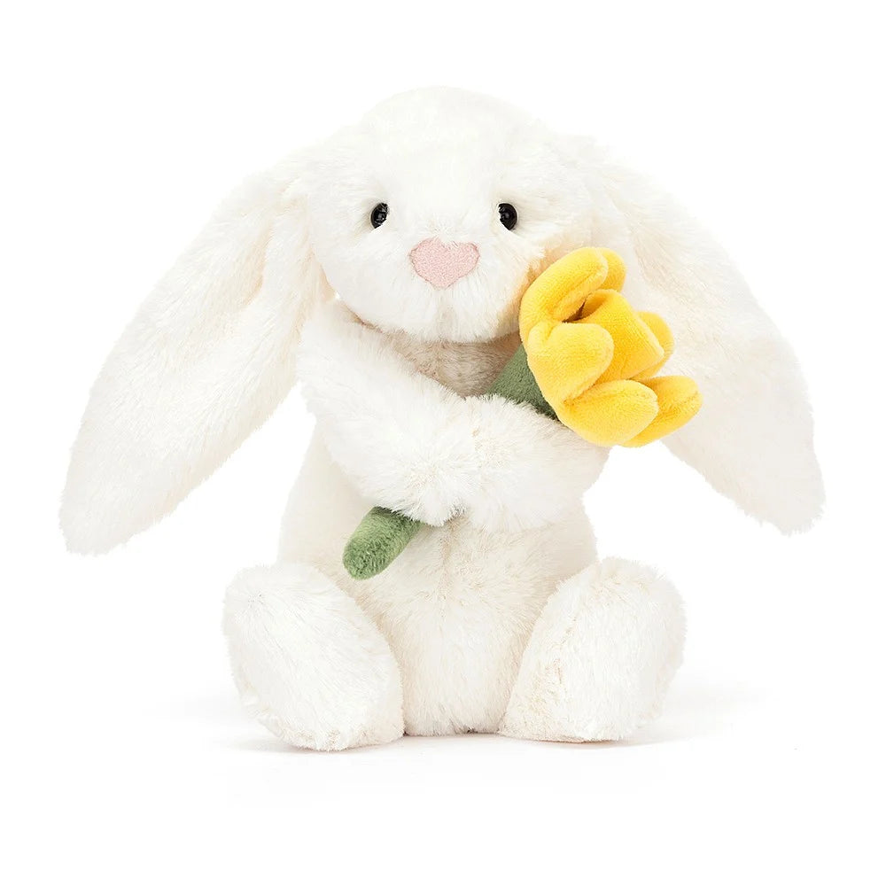 Jellycat - Bashful rabbit with daffodil