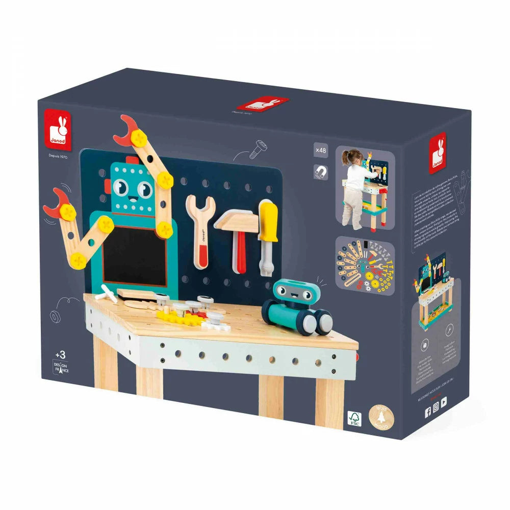 Janod - Brico'Kids DIY Worktop Large Robot