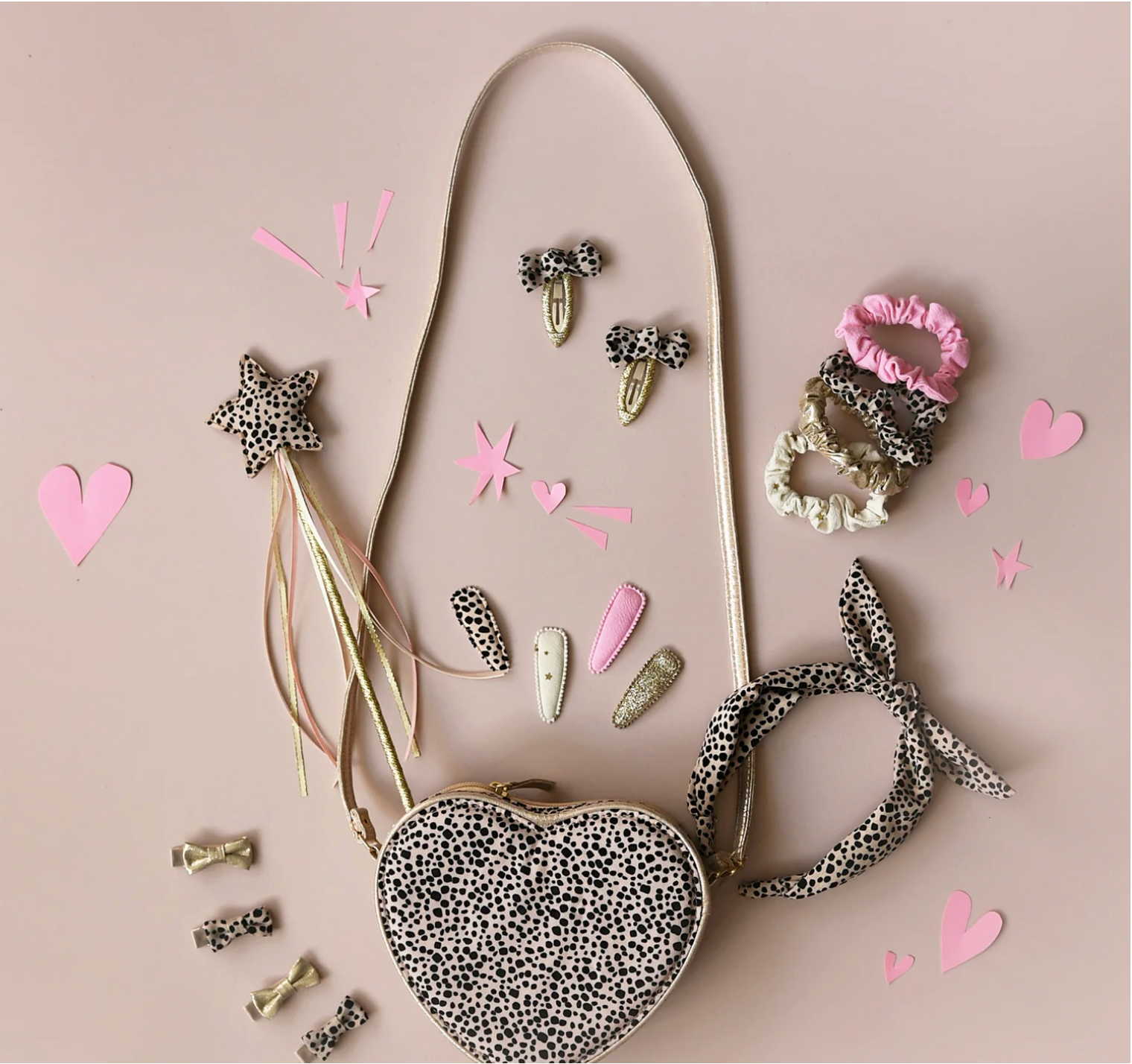 Rockahula - Leopard Fabric Clip Set