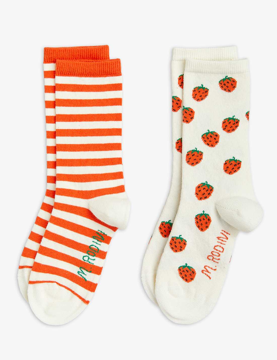 Mini Rodini - Lot de 2 Chaussettes Fraises