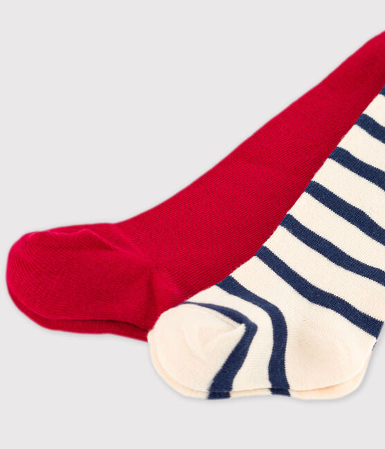 Petit Bateau - Lot de 2 Paires Collants