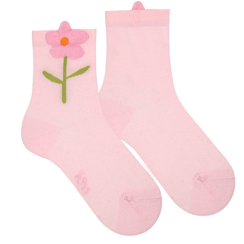 Condor - Lot 2 Pairs of Socks : Flowers and 3D Flowers