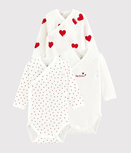 Petit Bateau - Set of 3 Long Sleeve Diaper Covers