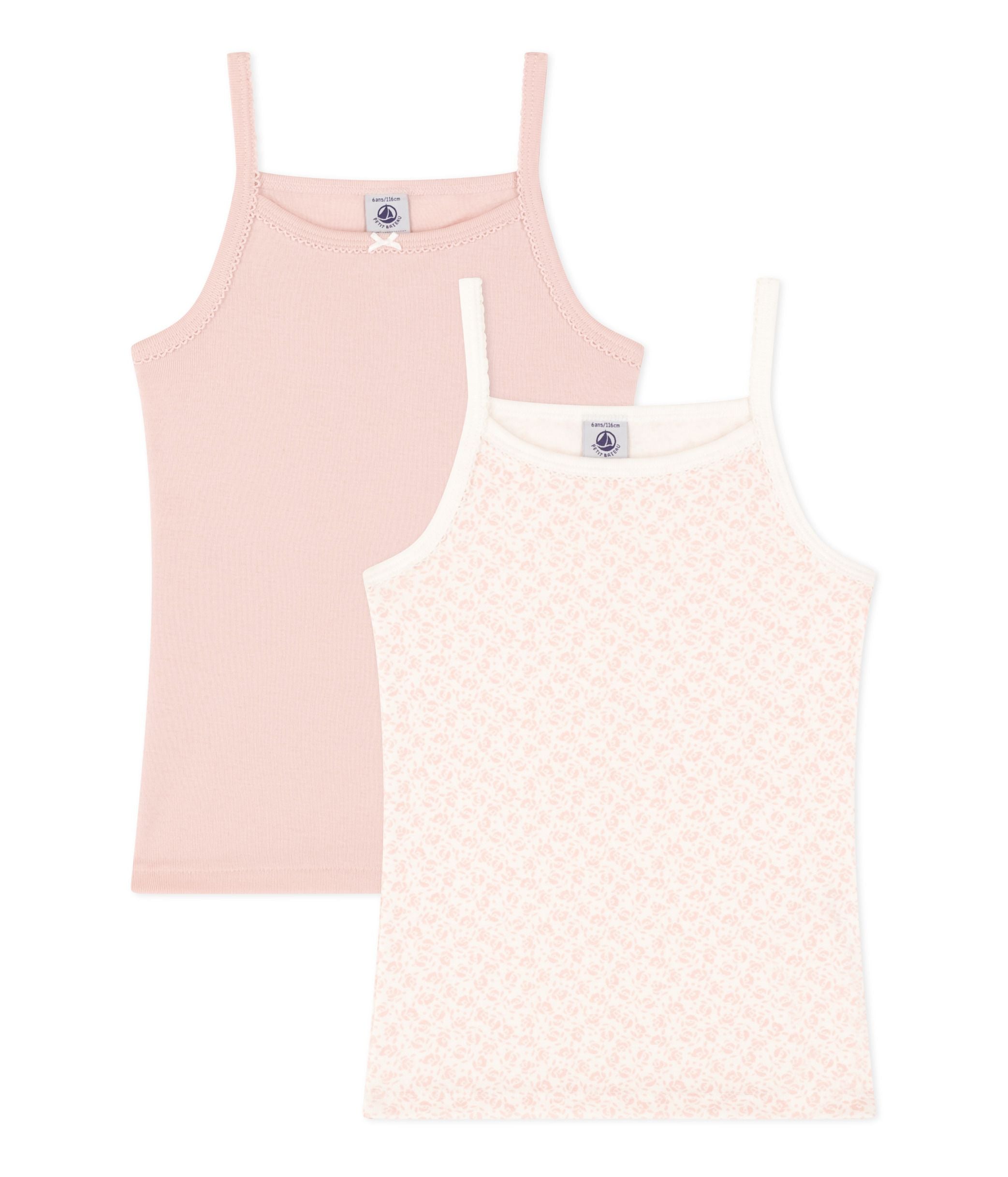 Petit Bateau - Lot de 2 Camisoles à bretelles