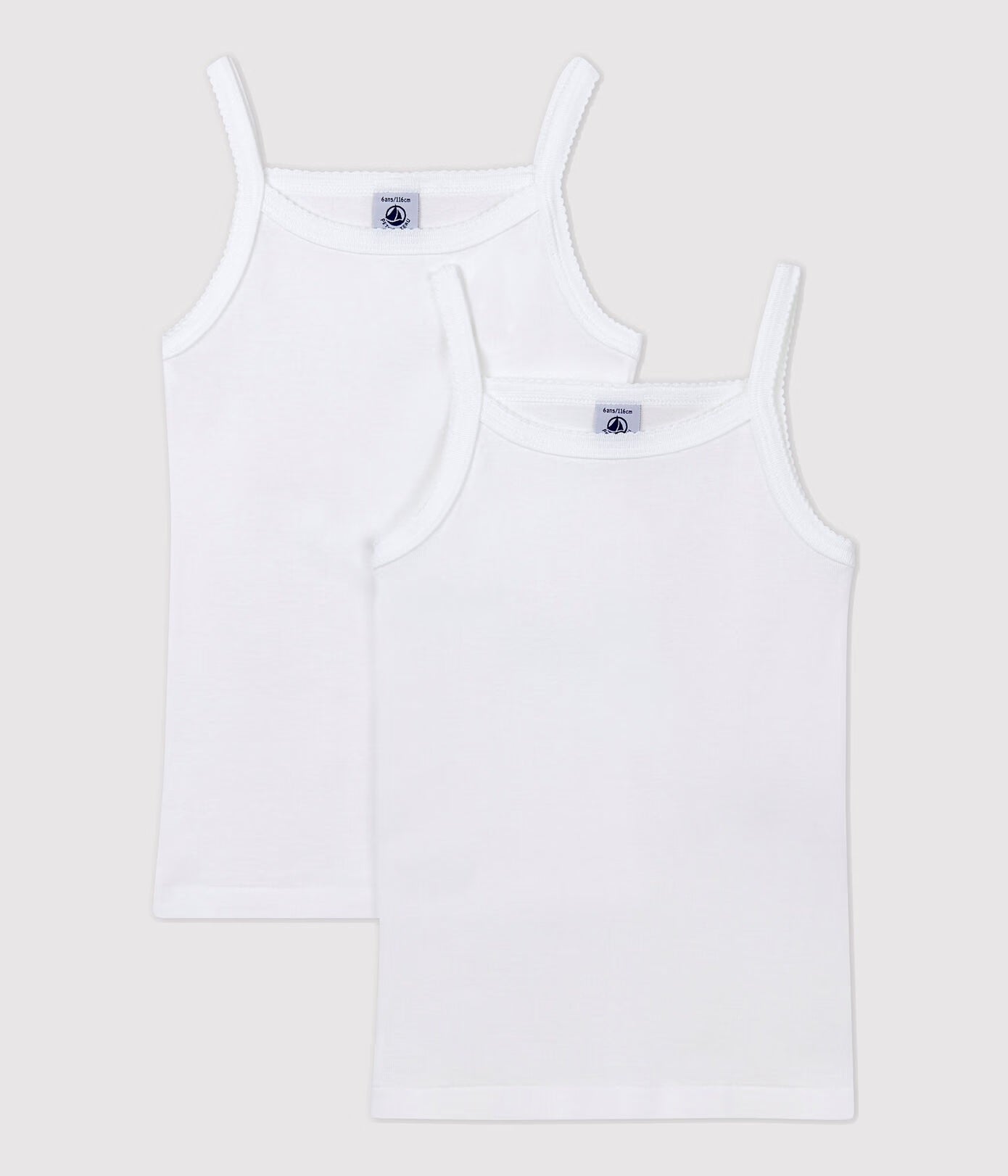 Petit Bateau - Set of 2 Strapless Camisoles