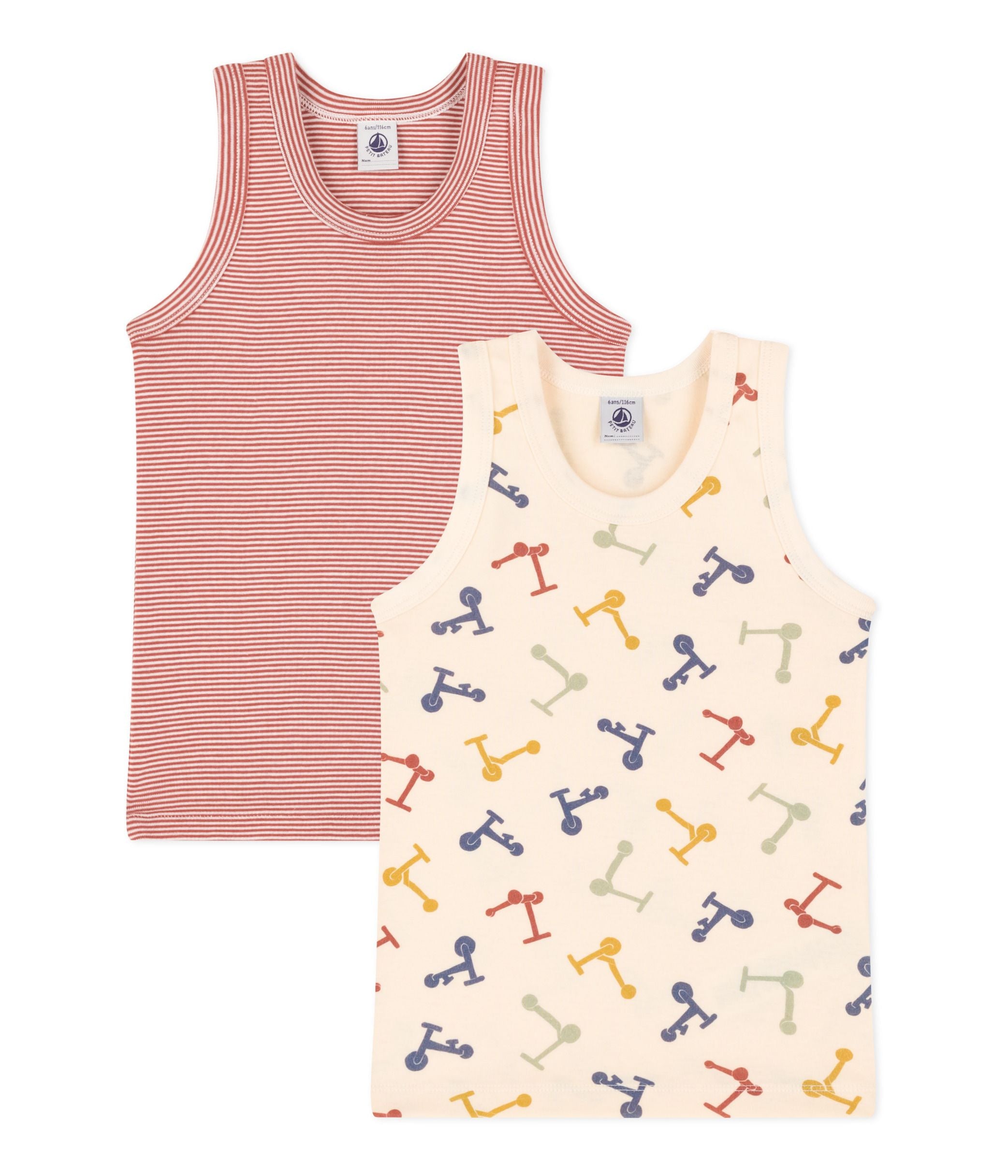 Petit Bateau - Lot de 2 Débardeurs