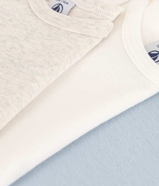 Petit Bateau - Lot de 3 Cache-couches Manches Longues