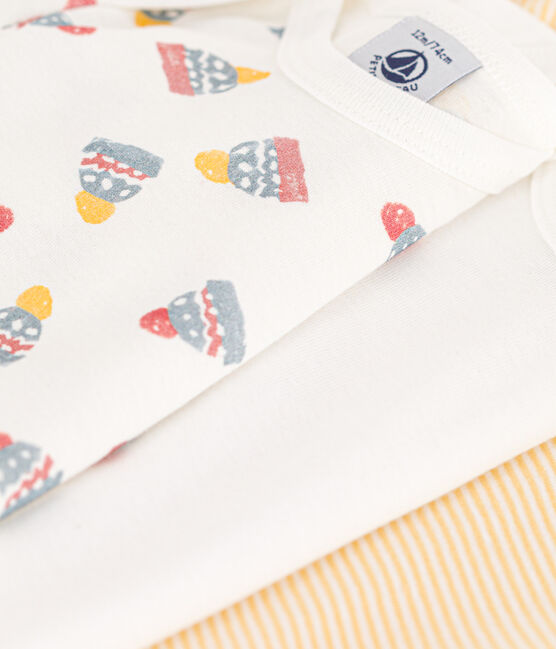 Petit Bateau - Set of 3 Long Sleeve Diaper Covers