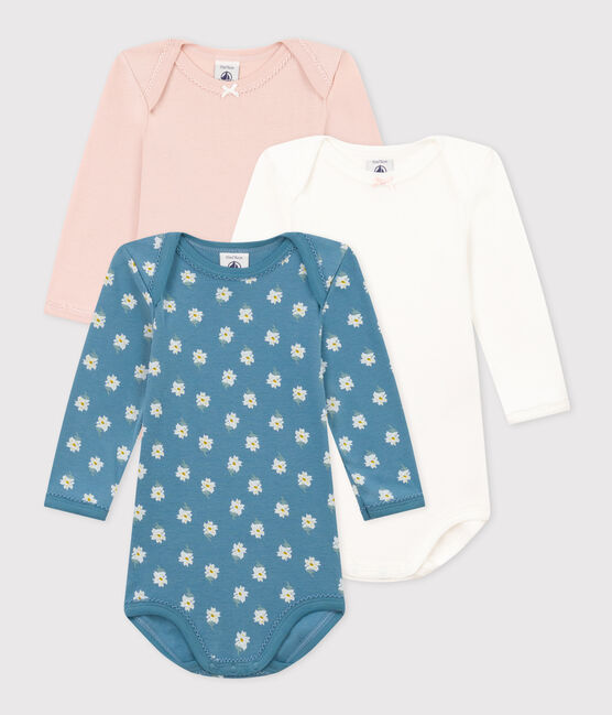 Petit Bateau - Set of 3 Long Sleeve Diaper Covers