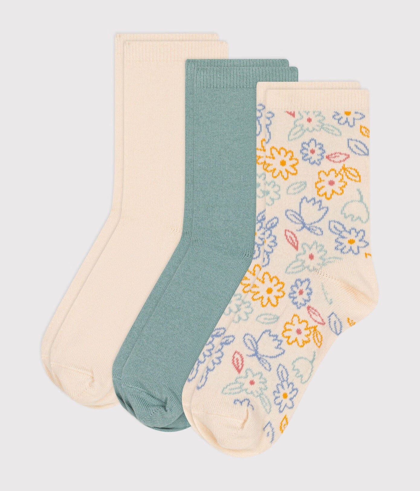 Petit Bateau - Lot de 3 Paires de Chaussettes