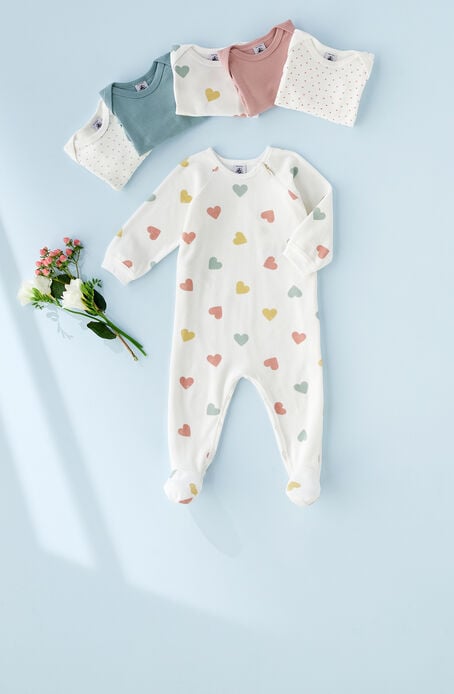 Petit Bateau - Lot de 5 Cache-couches Manches Longues