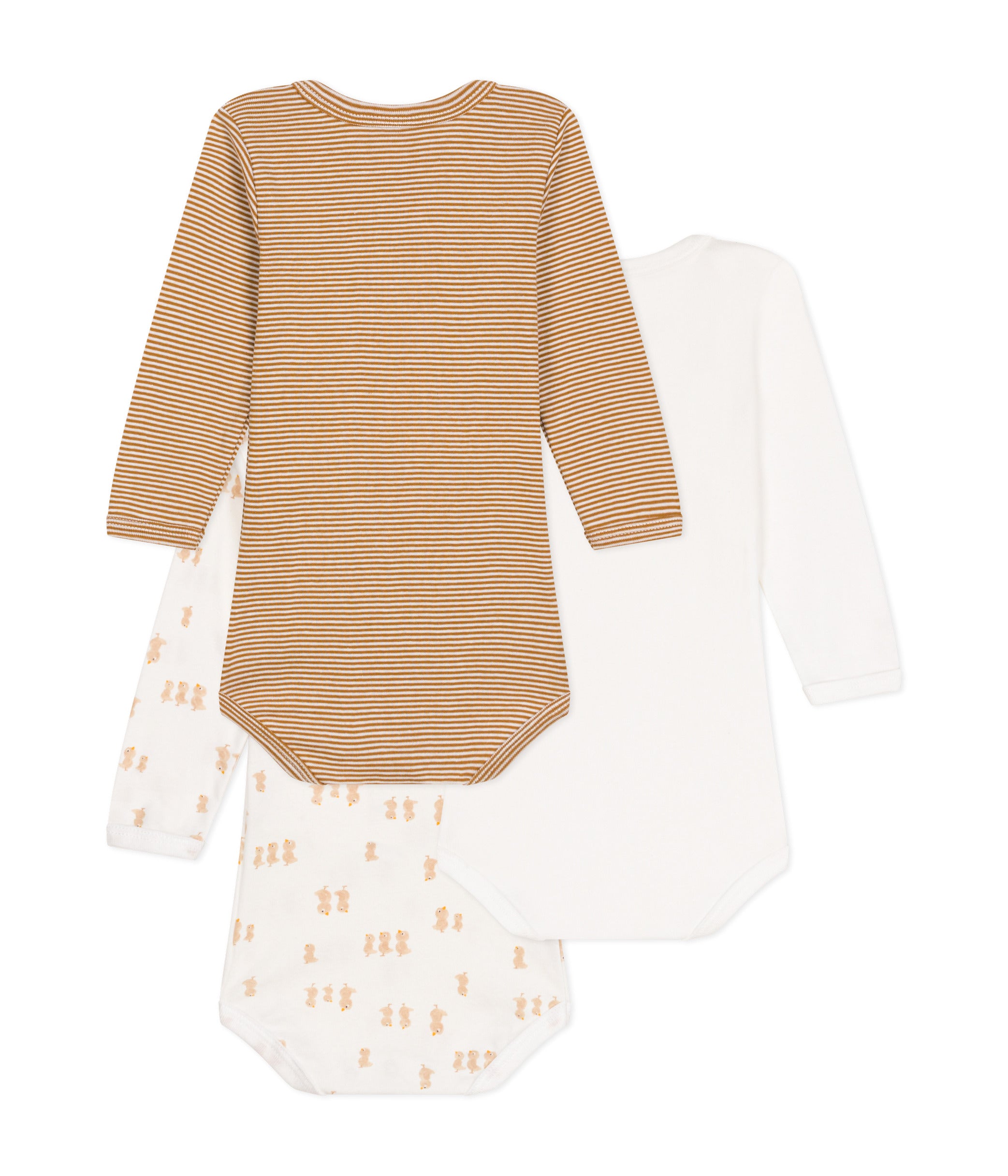 Petit Bateau - Set of 3 Long Sleeve Diaper Covers