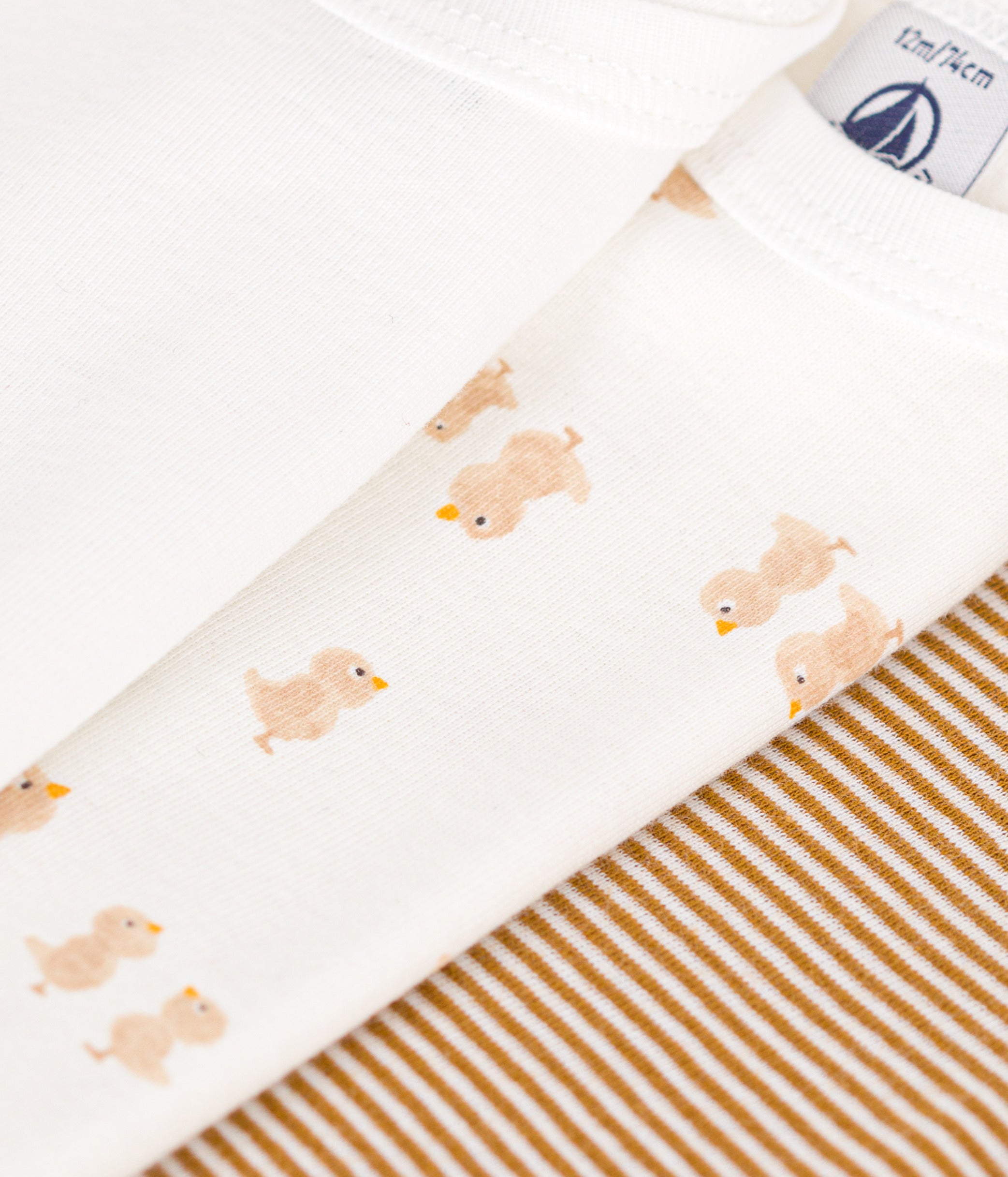 Petit Bateau - Set of 3 Long Sleeve Diaper Covers