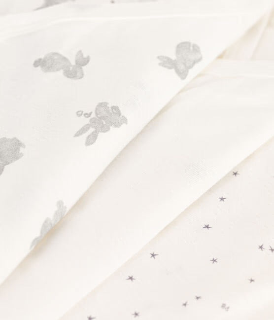 Petit Bateau - Pack of 3 Short Sleeve Diaper Covers