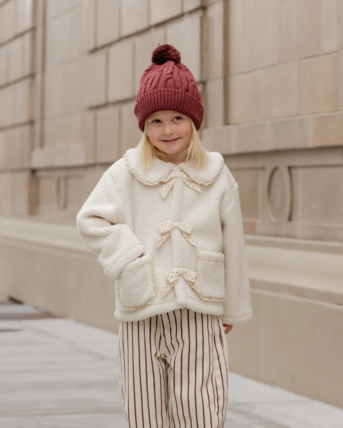 Rylee + Cru - Manteau Sherling à col