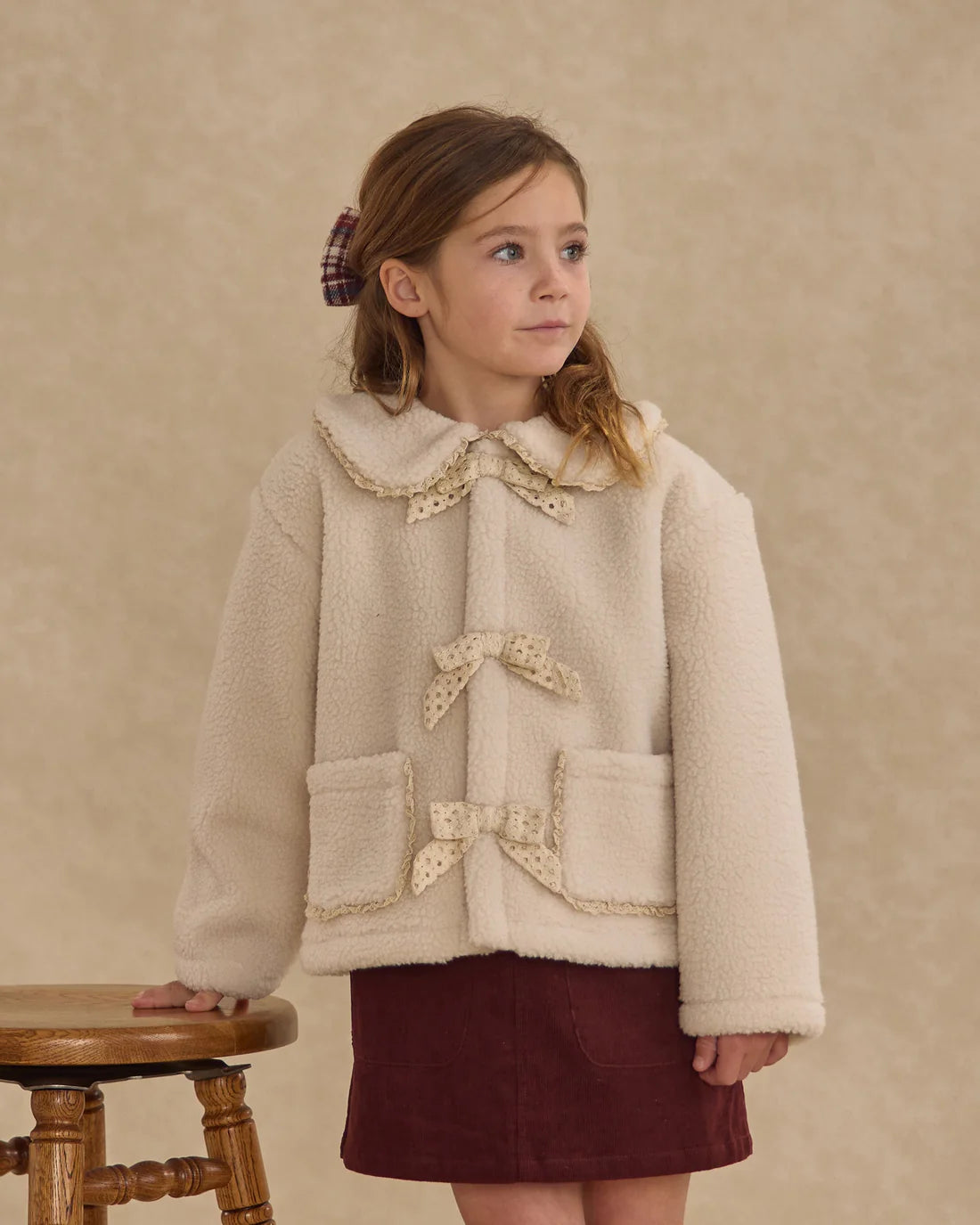Rylee + Cru - Manteau Sherling à col
