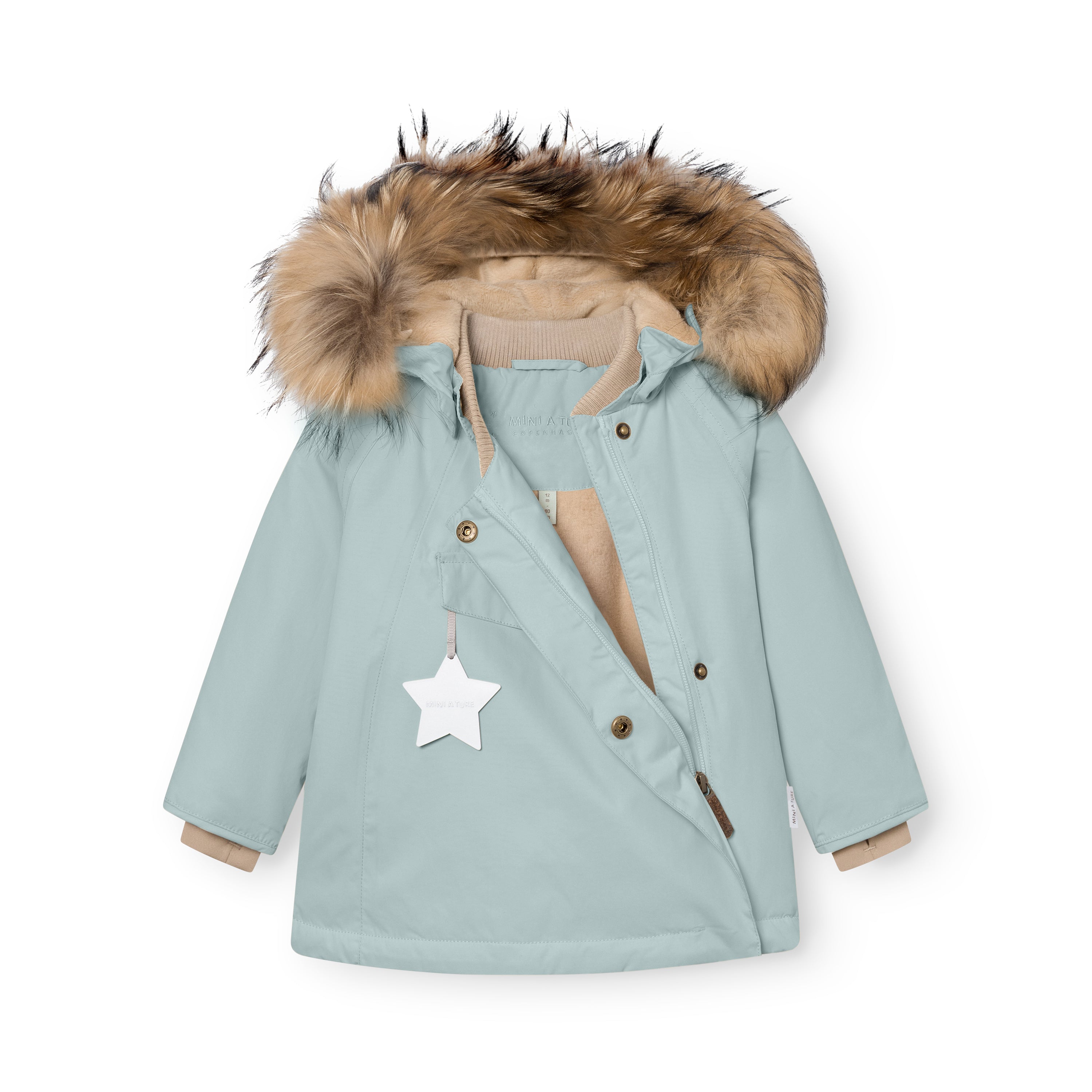 Mini A Ture - Fur Wang Fleece Lined Winter Coat