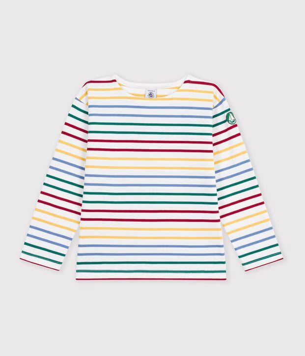 Petit Bateau - Marinière enfant mixte en coton manches longues